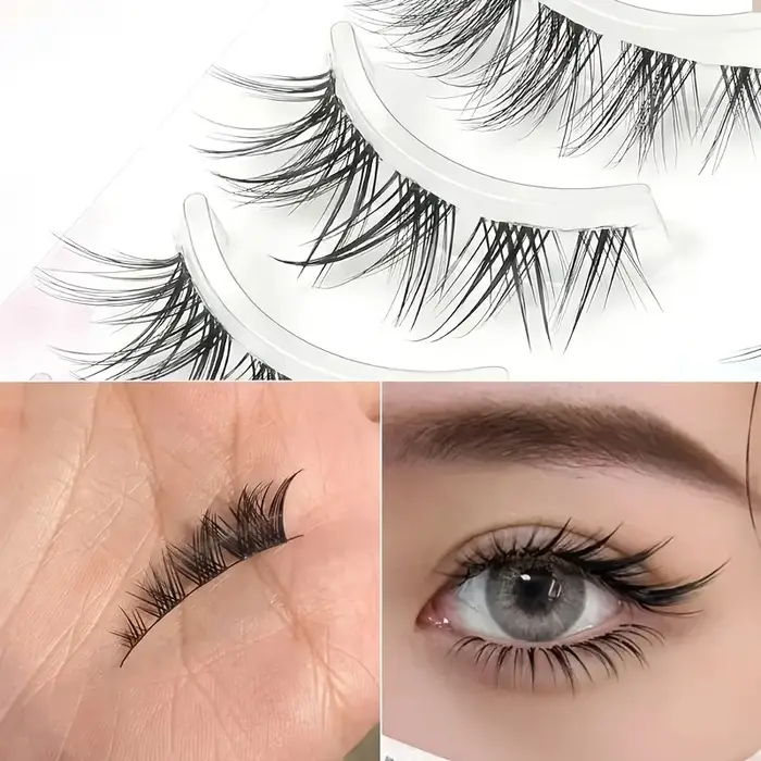 5 paires de faux cils naturels