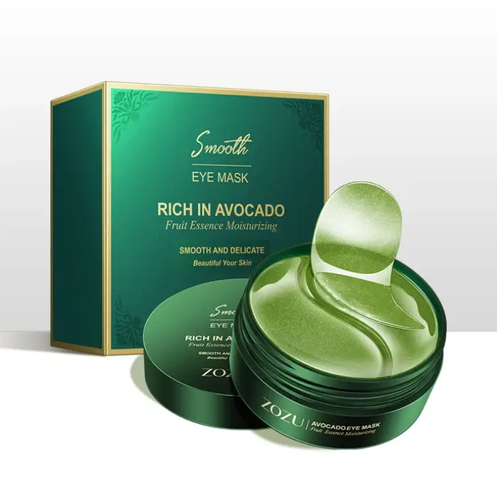 Masque pour les yeux hydratant au collagène doré, avocat, élimine les cernes, lissant, soins pour la