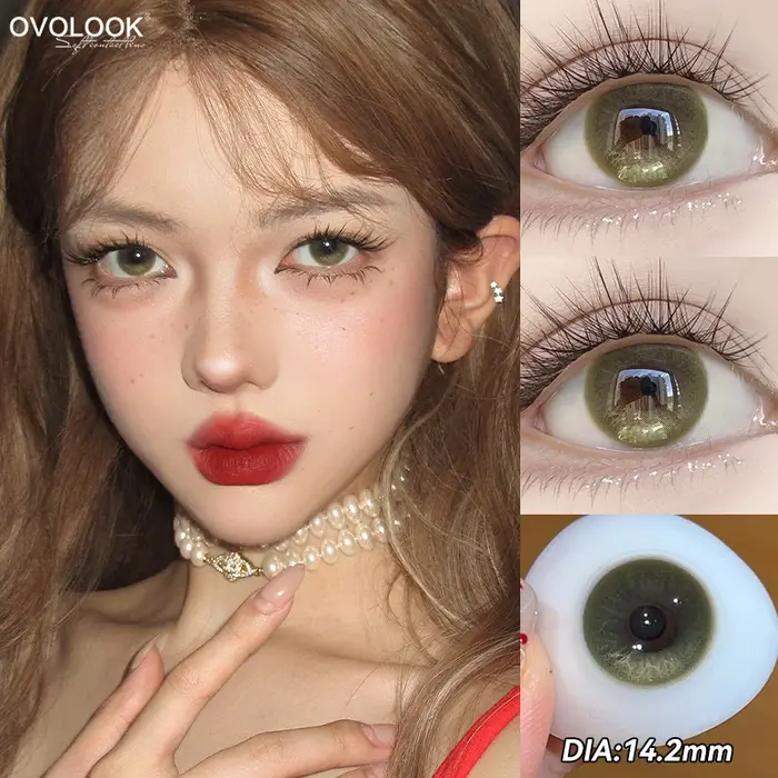 2pcs/paire lentilles de Contact colorées populaires pour les yeux couleur naturelle élèves