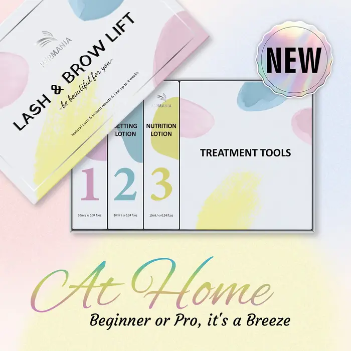 PERMANIA nouveau Kit de levage de cils Kit de stratification des sourcils facile à appliquer