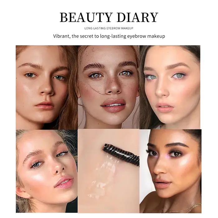 Gel transparent imperméable pour les sourcils