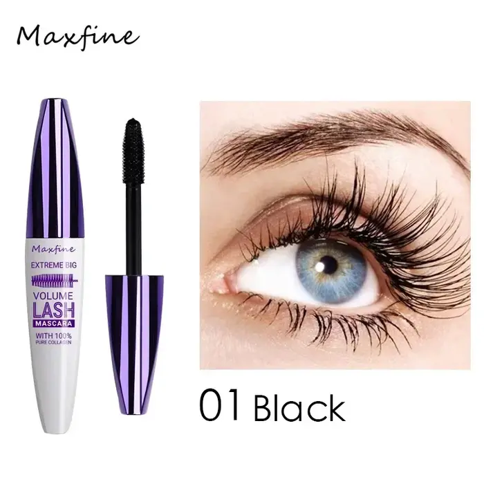 Mascara coloré Volume 5D, style durable, imperméable, séchage rapide, bleu, violet, bouclage, allong