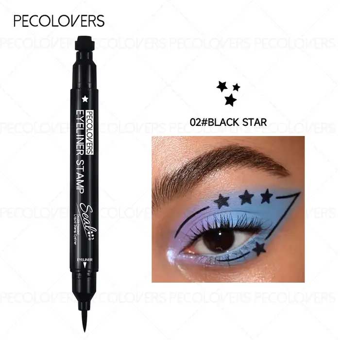 Eyeliner liquide double extrémité Love Star Butterfly, cosmétique imperméable et anti-taches, séchag