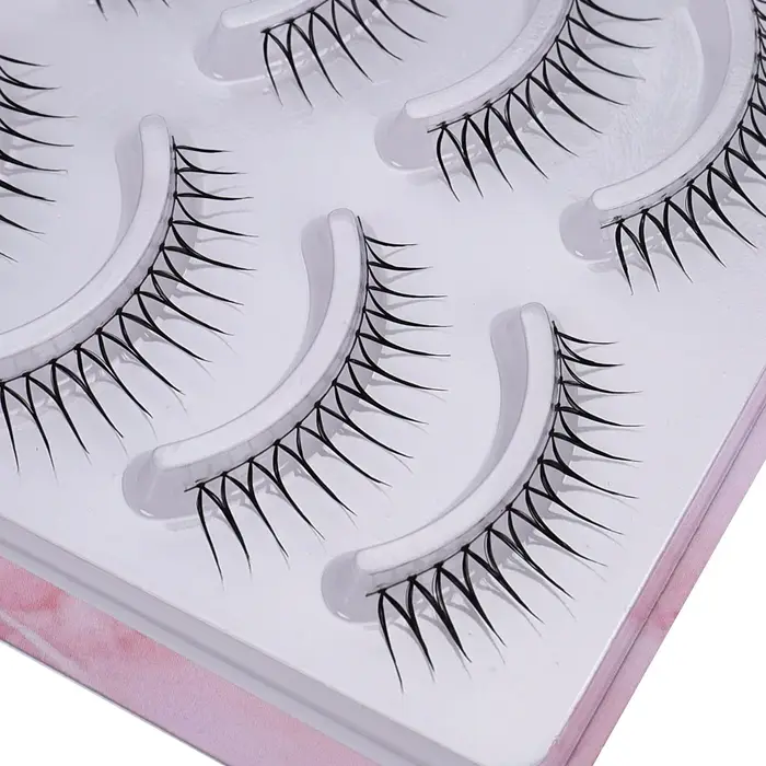 W6 + Black Cryptage Girl Group Faux cils! Groupe Love Bean