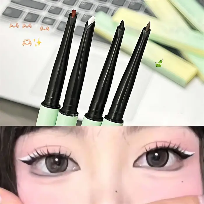 Crayon Eyeliner Blanc Mat Imperméable et Anti-Bavures