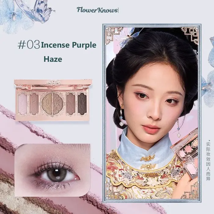 Flower Knows Swan Ballet fard à paupières Palette mat Fine miroitant perle visage