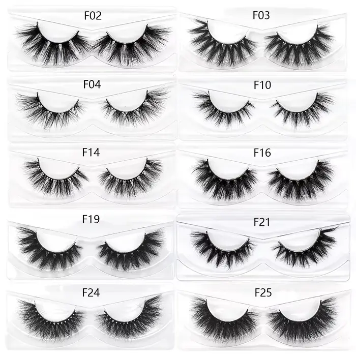 FOXESJI-Faux-cils en Vison Doux et Naturels, Vente en Gros, pour les Affaires