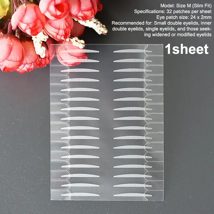 32 pièces/feuille Double bande de paupière Ultra rester beaux yeux Invisible imperméable
