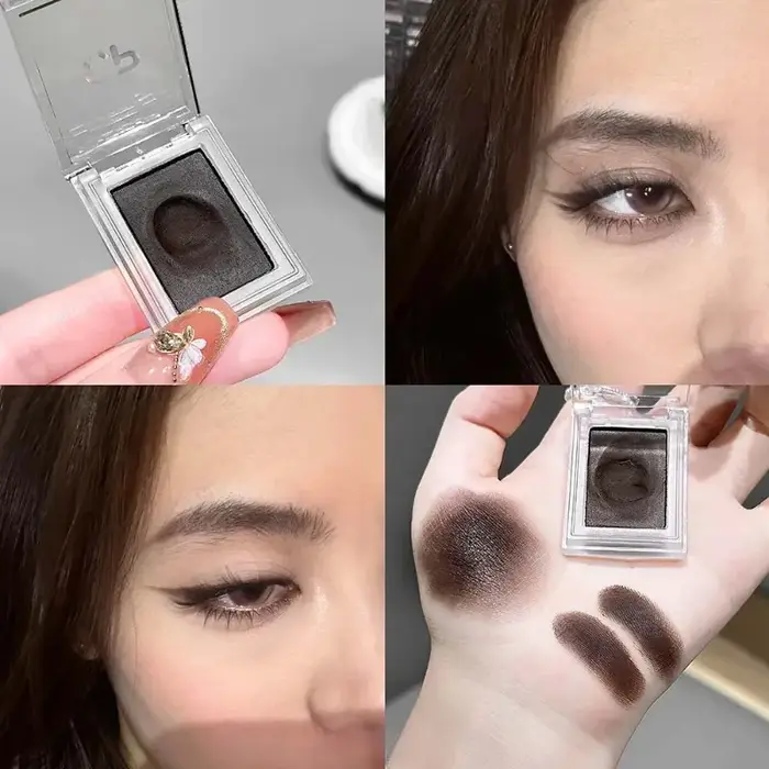 Palette de maquillage multifonctionnelle rouge brun foncé