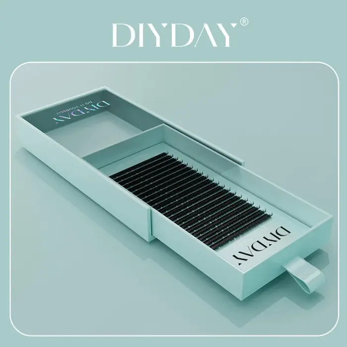 DIYDAY Extensions de cils individuels, faux-cils classiques, longs, noirs et doux, en vison, vente e