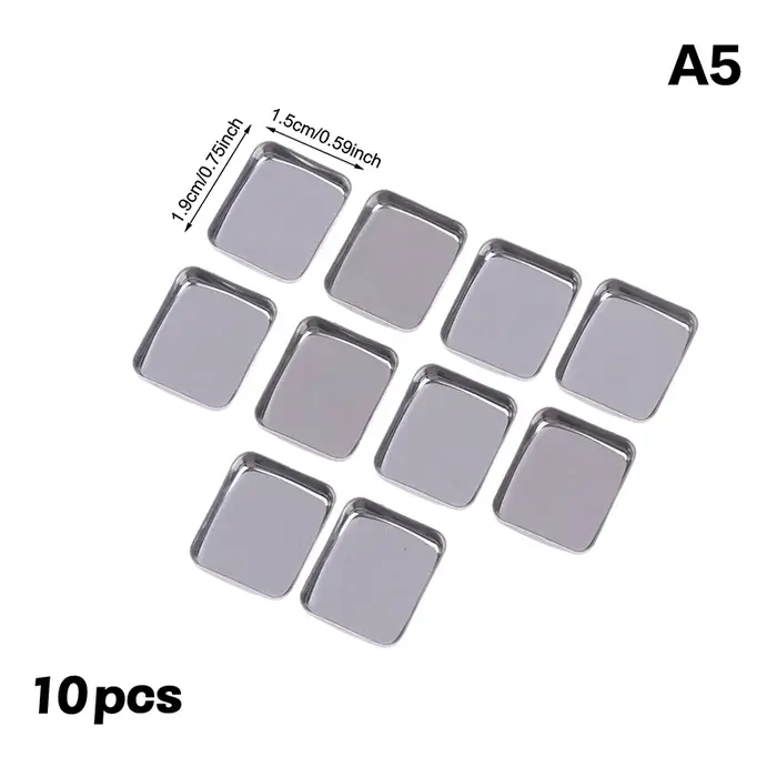 Palettes de maquillage vides pour fard à paupières, 5/10 pièces, palettes carrées vides, étuis en fe