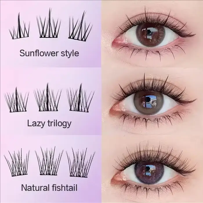 MIAOJIE Faux cils sans colle – Application facile en 3 étapes