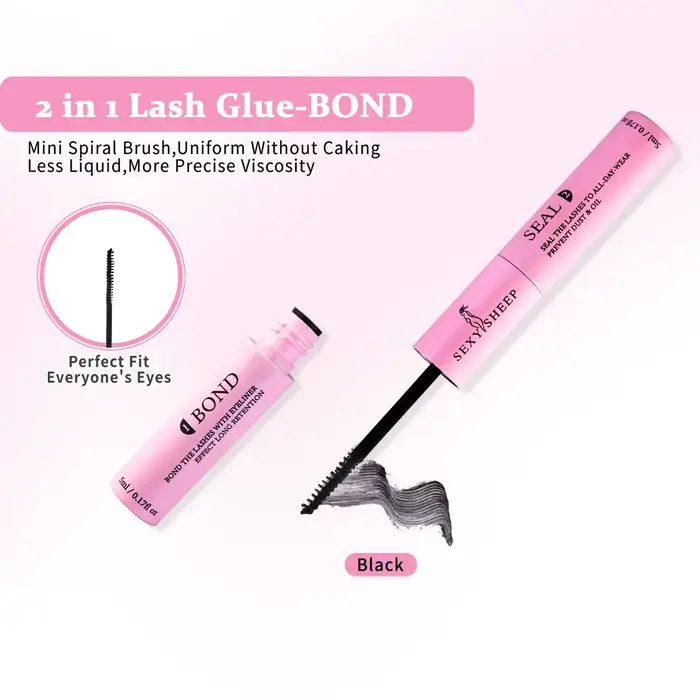 Colle à grappes de cils, liaison et joint de cils 10 ml colle à cils 2 en 1 pour grappes, adhésif po