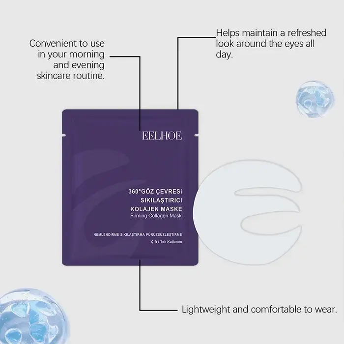 Bio-Collagène 360 ° Patchs pour les yeux contre les poches et les cernes