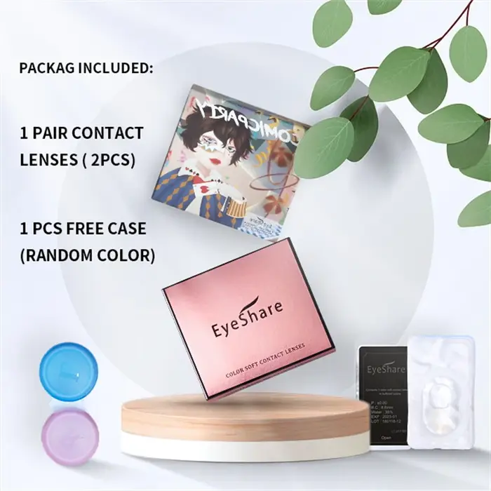 EYESHARE 1 paire de lentilles de Contact de couleur pour les yeux Anime Cosplay