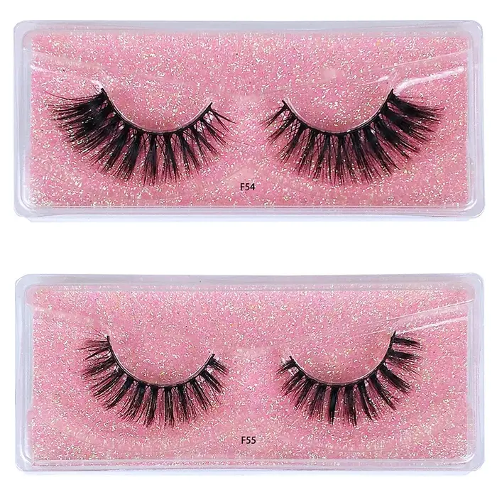 10 paires de faux cils en gros 3D