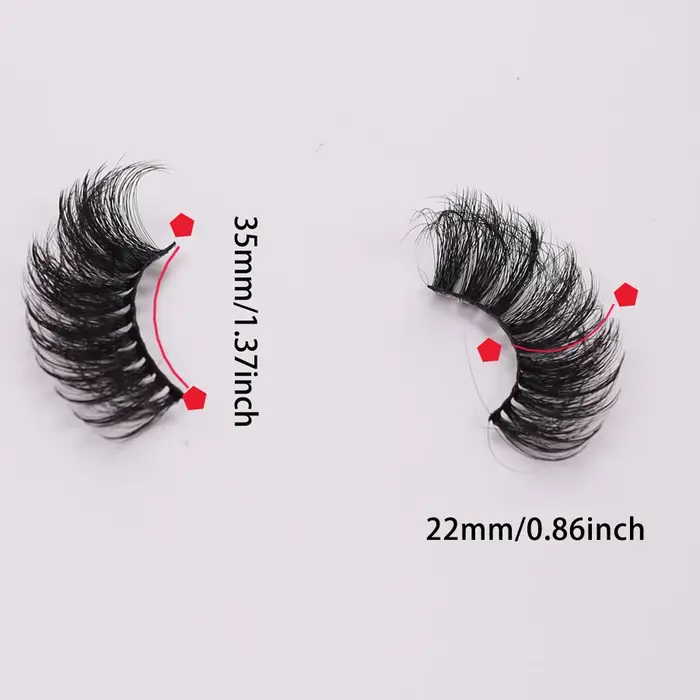10 paires de faux cils volumineux