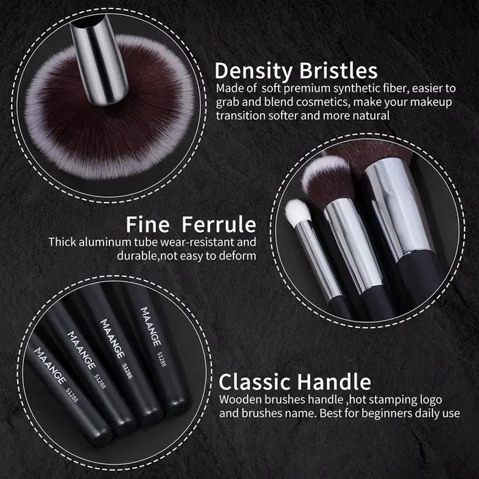 Ensemble de pinceaux de maquillage professionnels, 30 pièces, outils de beauté cosmétiques, fond de