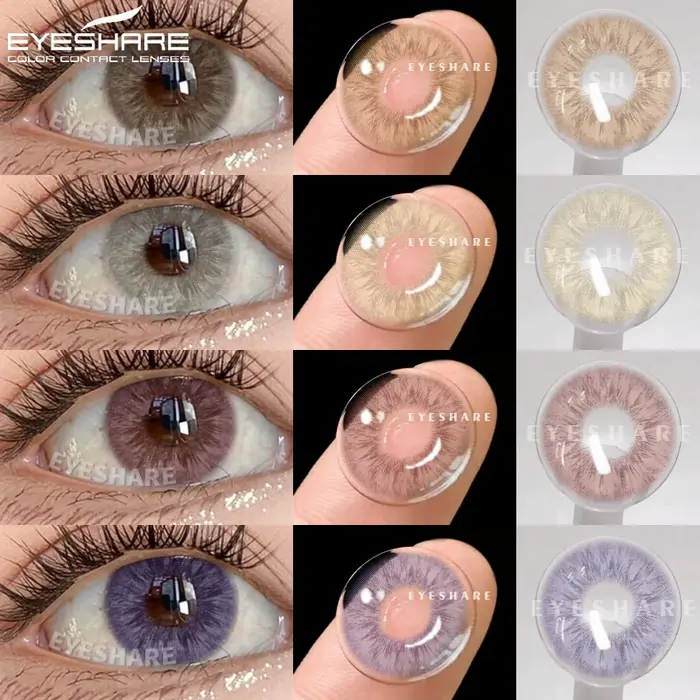 EYESHARE 1 paire de nouvelles lentilles de contact colorées pour les yeux