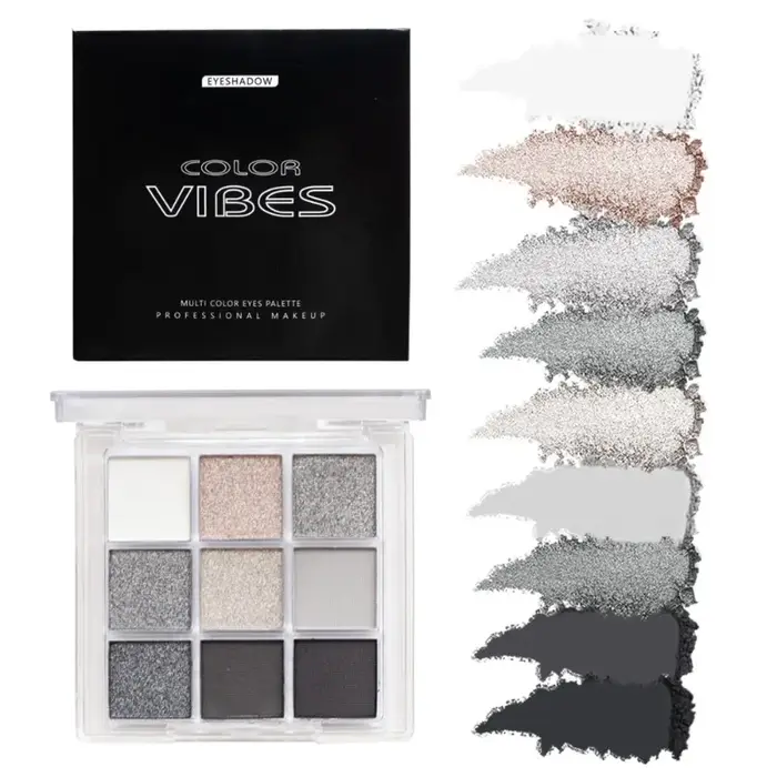Palette de fards à paupières à paillettes violettes