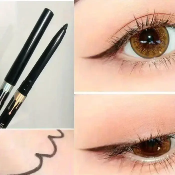 Eyeliner Gel crayon noir marron Ultra-fin mat naturel lisse séchage rapide sans taches imperméable facile à porter
