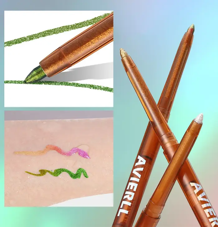 Caméléons Eyeliner liquide perle brillant métallique fard à paupières Liner Multi Chrome couleur Aurora maquillage des yeux paillettes Pigment