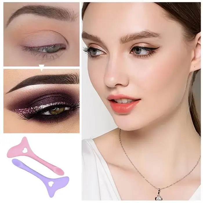 wholesale Stencil d'eye-liner multifonctionnel Conseils d'aile Eyeliner en silicone Aide Dessin Roug