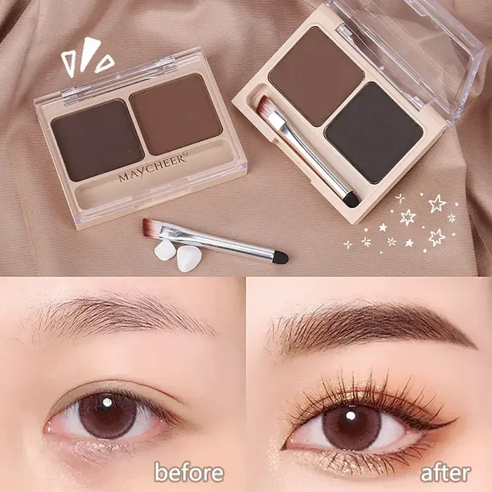 Palette de poudre à sourcils 2 couleurs