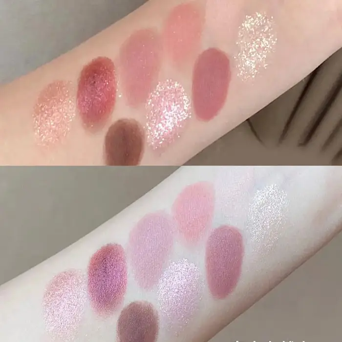 Palette de fards à paupières Rose 9 couleurs