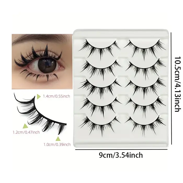 Faux cils d'inspiration d'anime
