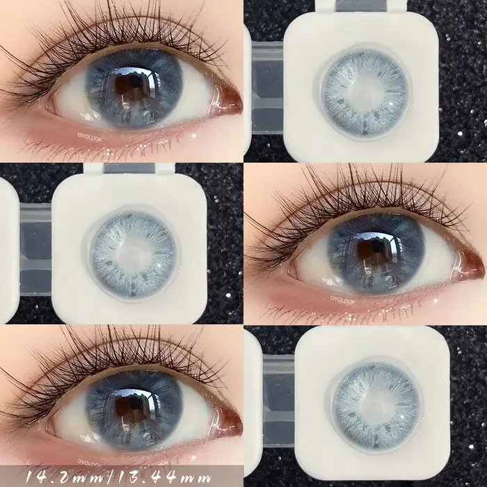 OVOLOOK - Lot de 2 paires de lentilles de contact colorées pour les yeux