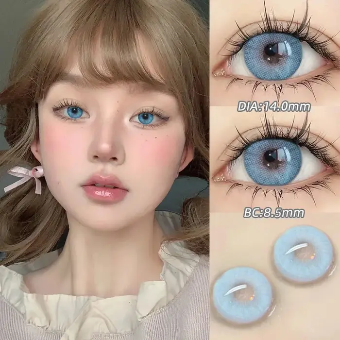 YIMEIXI 1 paire de lentilles de Contact de couleur myopie pour les yeux