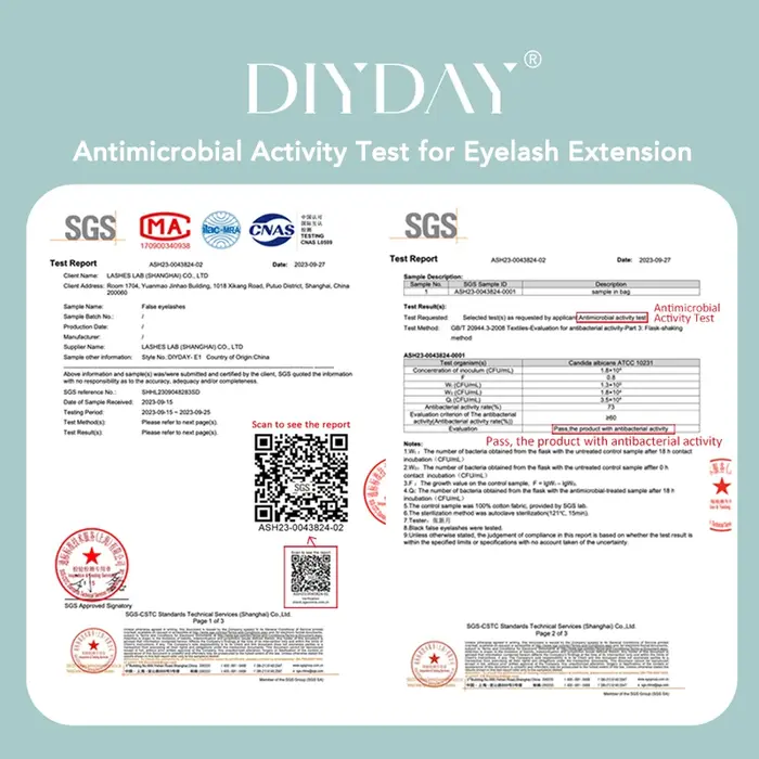 DIYDAY Extensions de cils individuels, faux-cils classiques, longs, noirs et doux, en vison, vente e