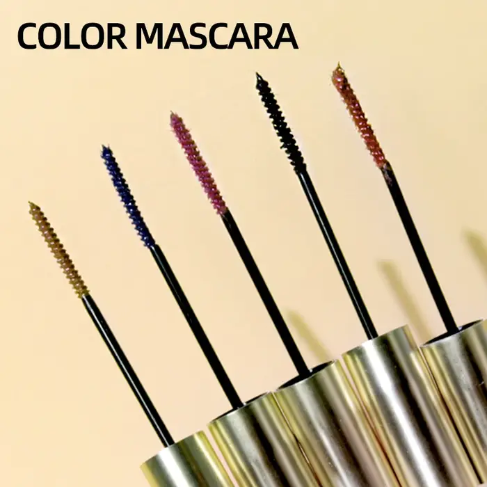 Mascara à brosse Ultra-fine 10 couleurs