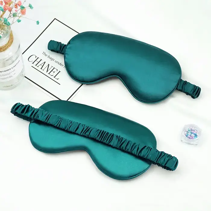 Patch pour les yeux en imitation soie, ombrage, masque pour les yeux, couverture de relaxation de vo