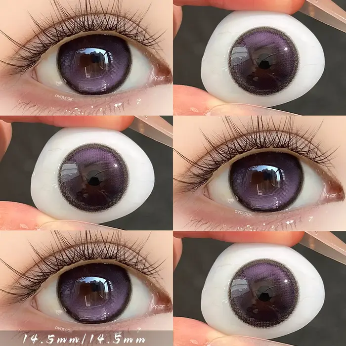 OVOLOOK - 2 paires de lentilles de couleur pour les yeux