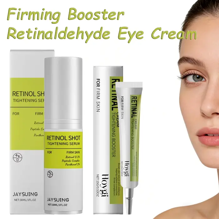 Crème Contour des Yeux Raffermissante au Rétinaldéhyde – Booster de Résilience et de Fermeté pour une Peau Lisse – Soin Réparateur Nuit Visage