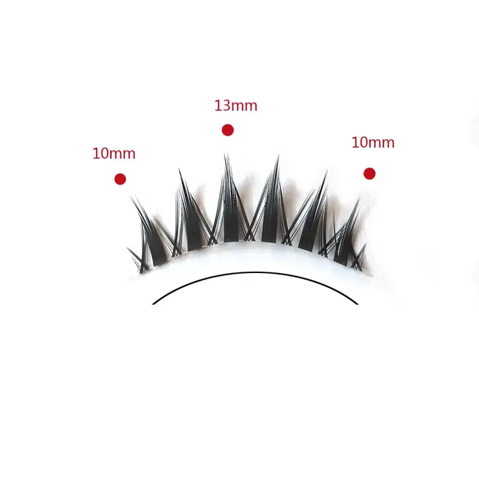 Faux cils naturels longs œil de chat