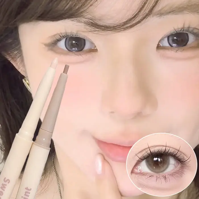 Crayon Eyeliner Double Pointe 2-en-1 : Illuminateur et Bronzer pour les Yeux
