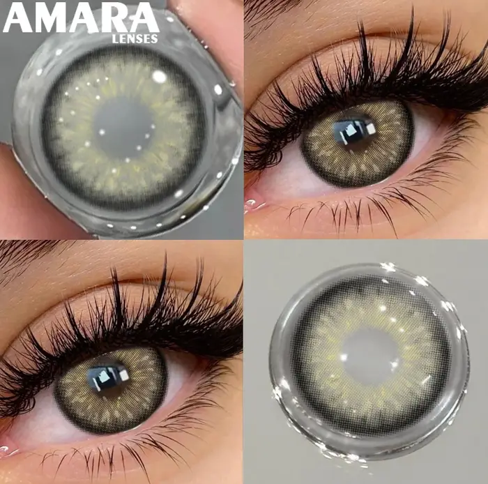 AMARA 1 Paire de Lentilles de Contact Colorées pour les Yeux
