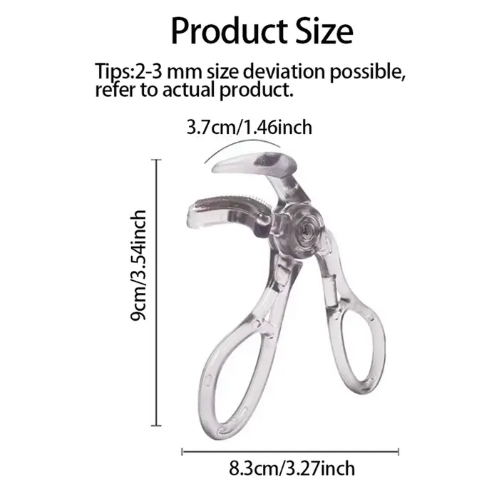 Recourbe-cils double type avec peigne – Options de clips larges et partiels