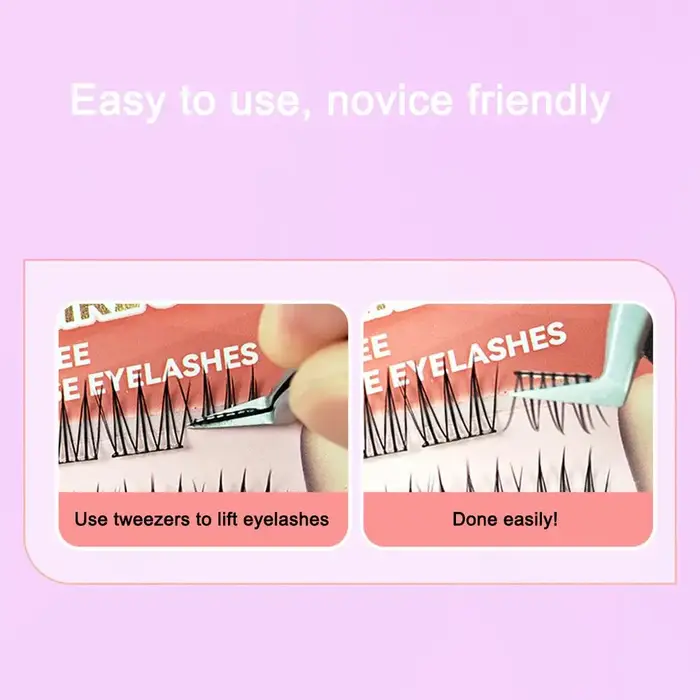 Faux cils coréens sans colle