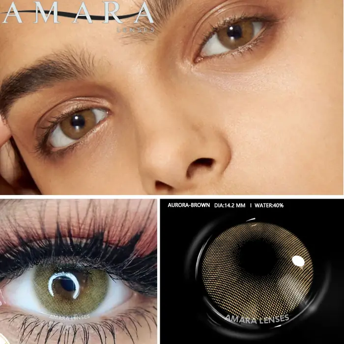 AMARA 1 paire de lentilles de Contact de couleur pour les yeux