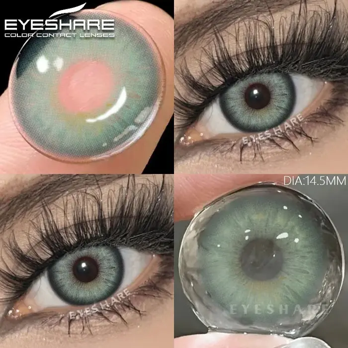 EYESHARE 1 paire de lentilles de contact colorées pour les yeux