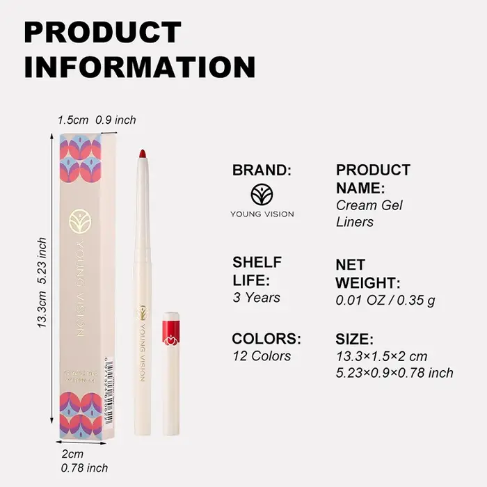 Crayon Eyeliner Rétractable 12 Couleurs Scintillant Anti-Bavure 2-en-1 Stylo Maquillage Multi-Fard à Paupières Haute Pigmentation Néon