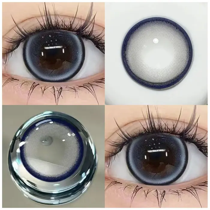 2pcs Myopie Cosplay Série Lentilles De Contact Colorées Pour Les Yeux Cosmétiques Pupilles Oeil document Lentille Avec