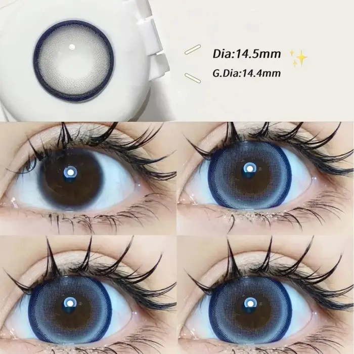 2PCS/paire 14.5mm lentilles perle série couleur