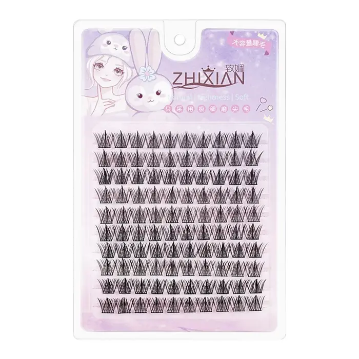 Avec bandes de colle gelée tournesol faux cils sans