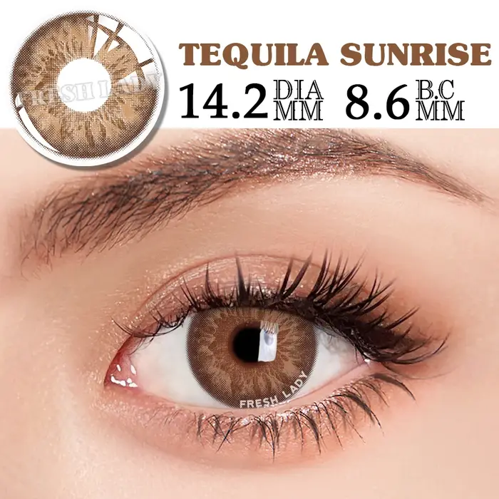 UYAAI lentilles de couleur yeux Cocktail Seris marron vert lentilles de Contact pour les yeux respec