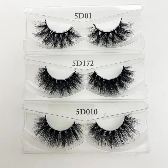 Cils en gros 20/40/50/100 pièces 5D cils de vison cils de vison naturels en gros faux cils maquillag